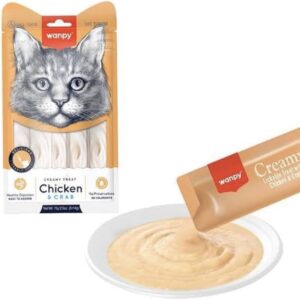 Wanpy Creamy Cat Treats 5 x 14 gr