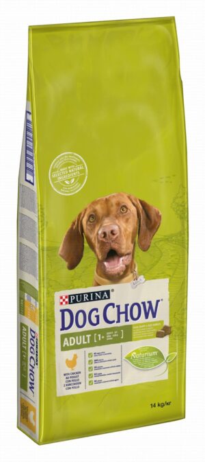 Purina Dog Chow Dry Food with Chicken for Adult Dogs (1+ Years) 14 kg