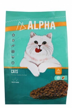 Alpha Dry Cat Food Poultry Flavor 1 kg