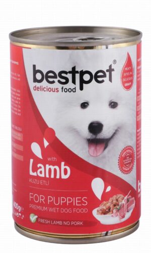 Bestpet Wet Food with Lamb in Gravy for Puppies 400gr