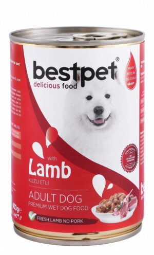 Bestpet Wet Food Chunks with Lamb in Gravy for Adult Dogs 400 gr