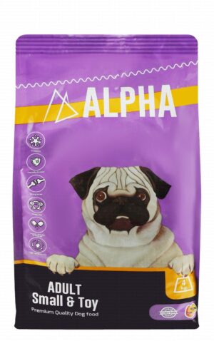 Alpha Dry Food Poultry Flavor for Small & Toy Breed Adult Dogs 4 kg