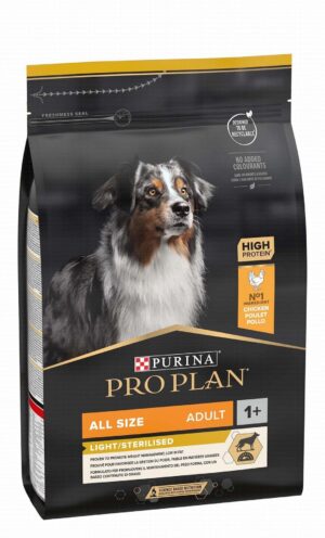 Purina Pro Plan Dry Food with Chicken for Overweight & Sterilized Adult Dogs (1+ Year) 3 kg