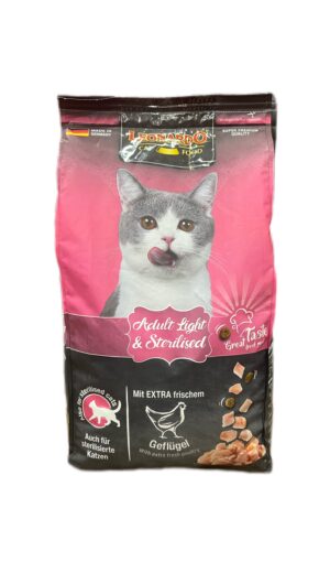 Leonardo Dry Food With Poultry For Light Adult & Sterilized Cats 1,8 Kg
