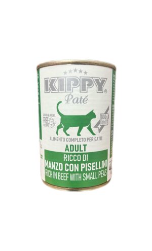 Kippy Pate With Beef & Small Peas For Adult Cats 400 gr