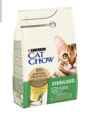 Cat Chow Sterilised Rich in Chicken Adult Cat Dry Food 1,5 Kg
