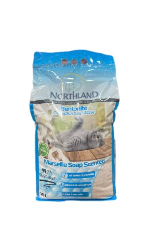 Northland Bentonite Clumping Cat litter Marseille Soap Scent 10 L