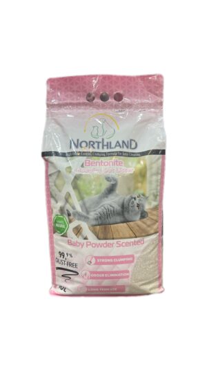 Northland Bentonite Clumping Cat litter Baby Powder Scent 10 L
