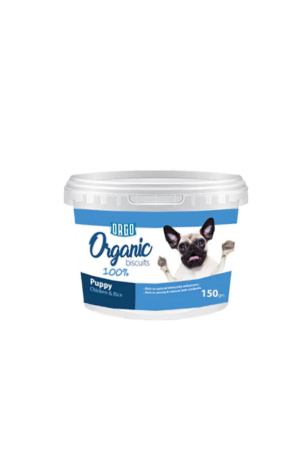 Orgo Puppy Biscuits Chicken & Rice 150 gm