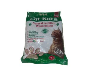 CAT – KOTA Natural wood cat Litter Pellets 15L