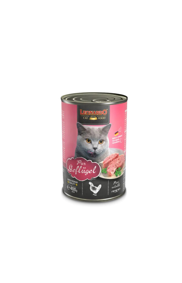 Leonardo Wet Food with Chicken for Adult Cats (3- 5kg) 400 gr