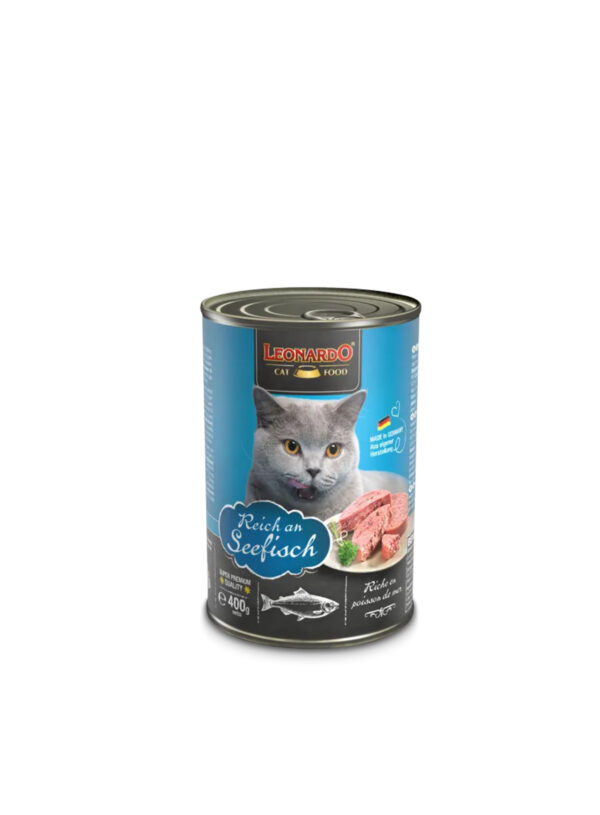Leonardo Complete Wet Food with Ocean Fish for Adult Cats (3-5kg) 400 gr