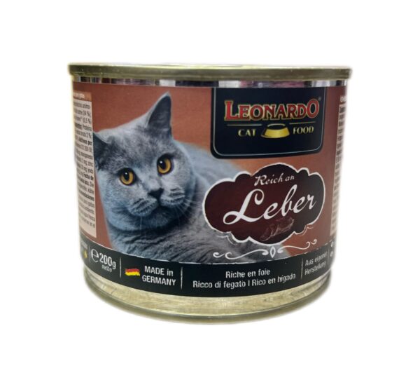 Leonardo Complete Wet Food with Liver for Adult Cats (3-5kg) 200 gr