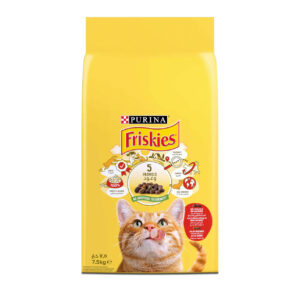 Purina Friskies with Beef, Chicken & Vegetables Cat Dry Food 7.5